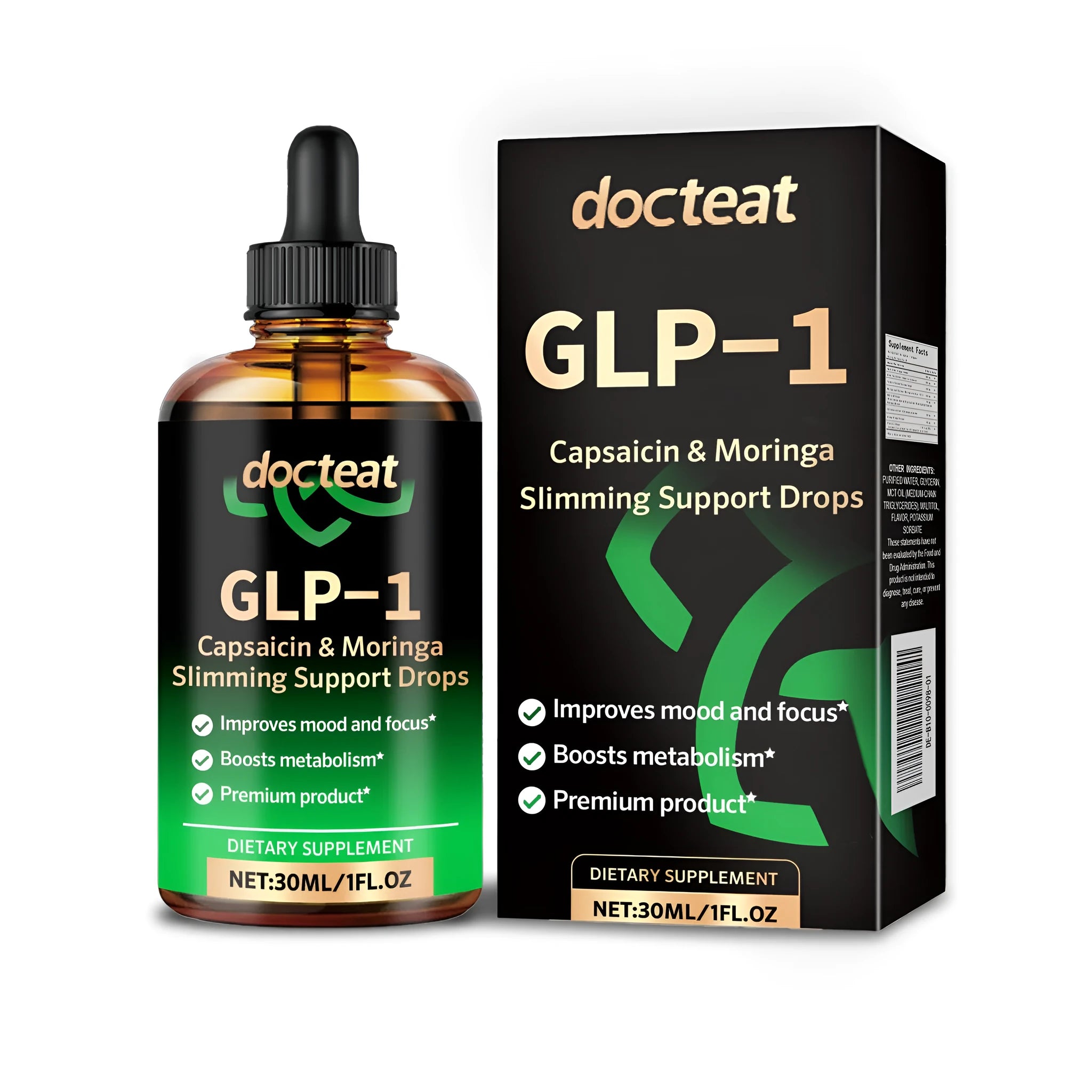Chili Fruit Drops 30ml bottle with dropper, liquid herbal supplement with green tea and capsicum