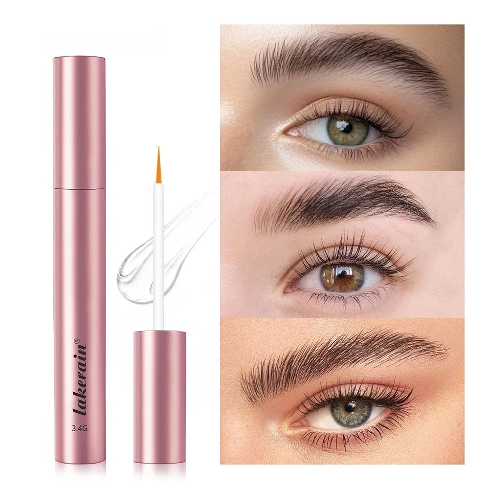 Clear mascara tube with 3.4g growth essence for volumizing and curling lashes