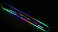 LED door sill welcome plate deep silver acrylic 60x10x5 cm for Hyundai Accent