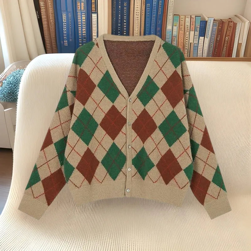 Acrylic knitted cardigan coat in macaron colours with regular sleeves and free size fit