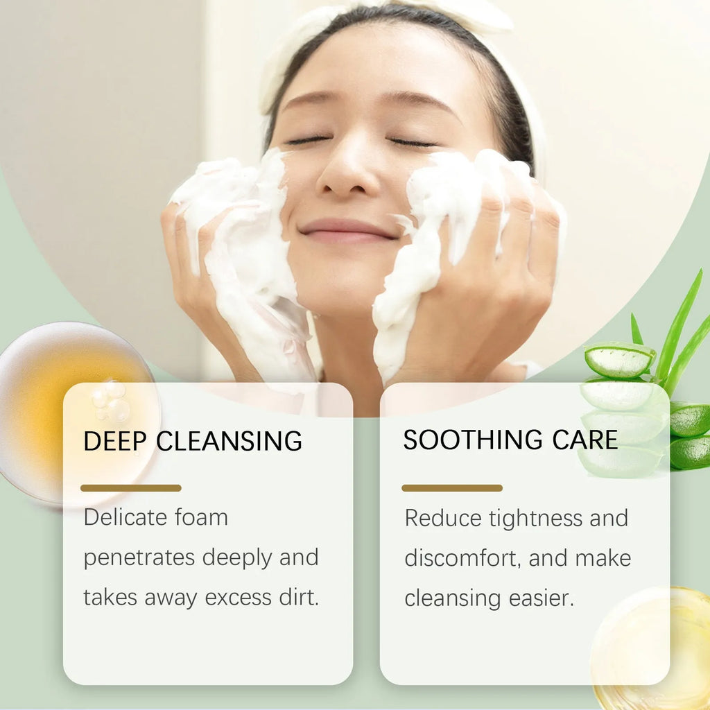 120g tube of Centella Asiatica Soothing Facial Cleanser with botanical extracts