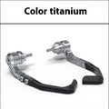 CNC anti-slide retrofitting pads for CBR650 brake horn guard bar bow protection in black and grey