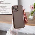 Frosted TPU Xiaomi phone case in solid colour with bracket, lanyard, and anti-fall soft shell