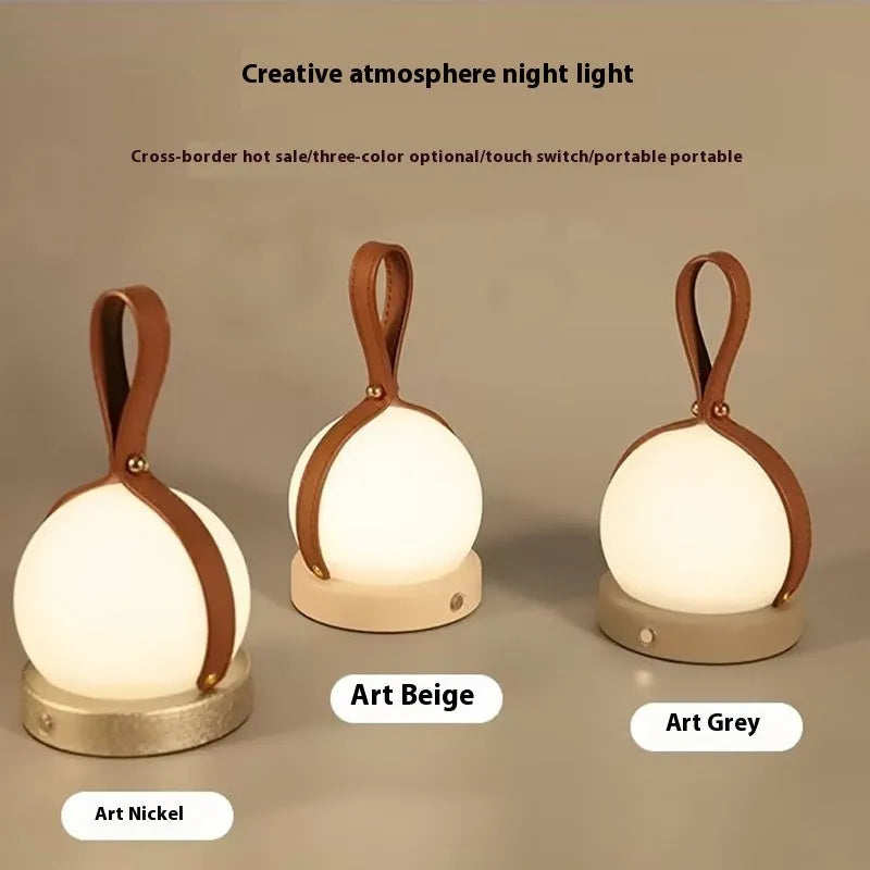 Outdoor camping portable small night lamp USB charging touch sensor modern simplicity desk lamp