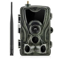 Outdoor camouflage waterproof surveillance camera with wide-angle lens on mounting bracket.