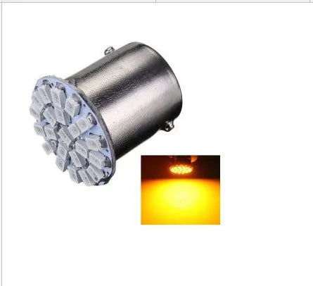 1156 1157 socket LED car brake and turn signal light with 22 white LEDs.