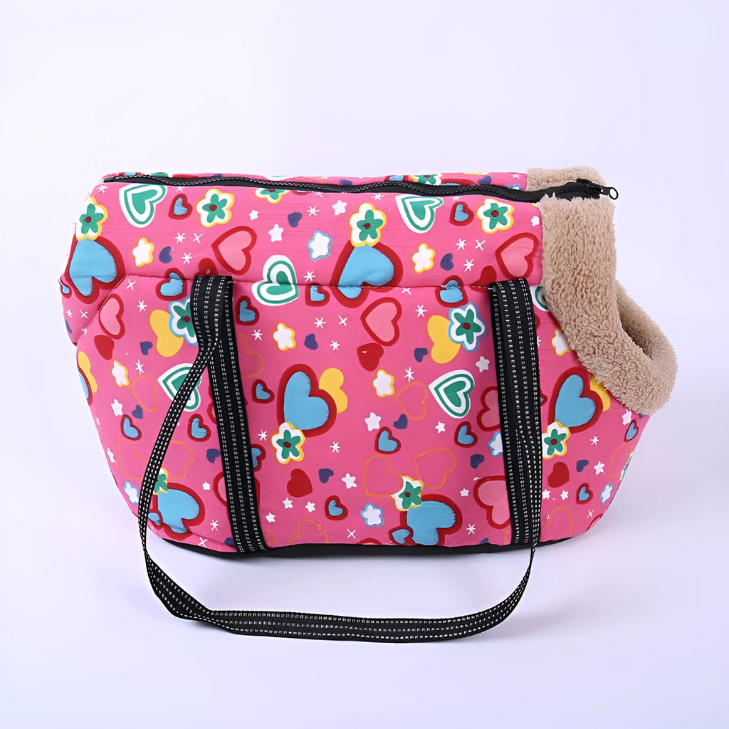 Breathable mesh cloth dog travel bag in Love Pink, Plum Blossom Purple or Pansy, sizes S and L