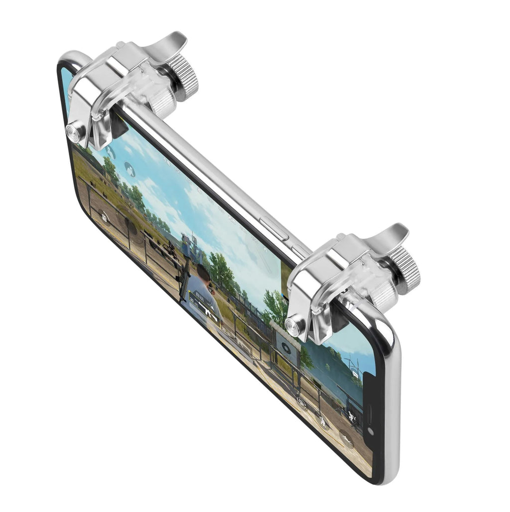 Transparent ABS metal Quick Shooting Assist Button mobile game controller for smartphones