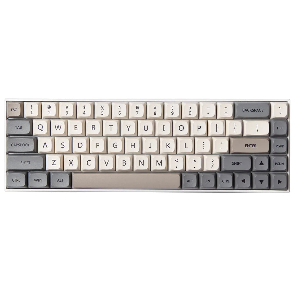 Set of 139 PBT XDA profile keycaps for mechanical keyboards, showing English legends.