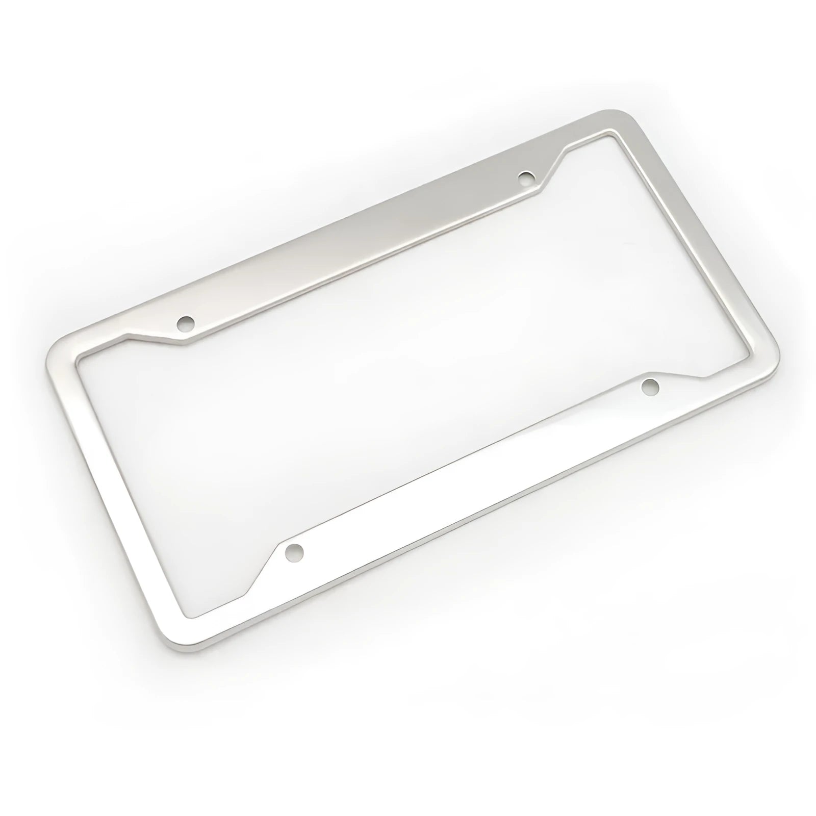 Aluminium alloy licence plate frame in black finish protecting vehicle registration plate