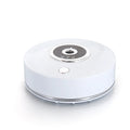 USB car air freshener unit in choice of black, grey or white colours with charging cable and anti-slip pad