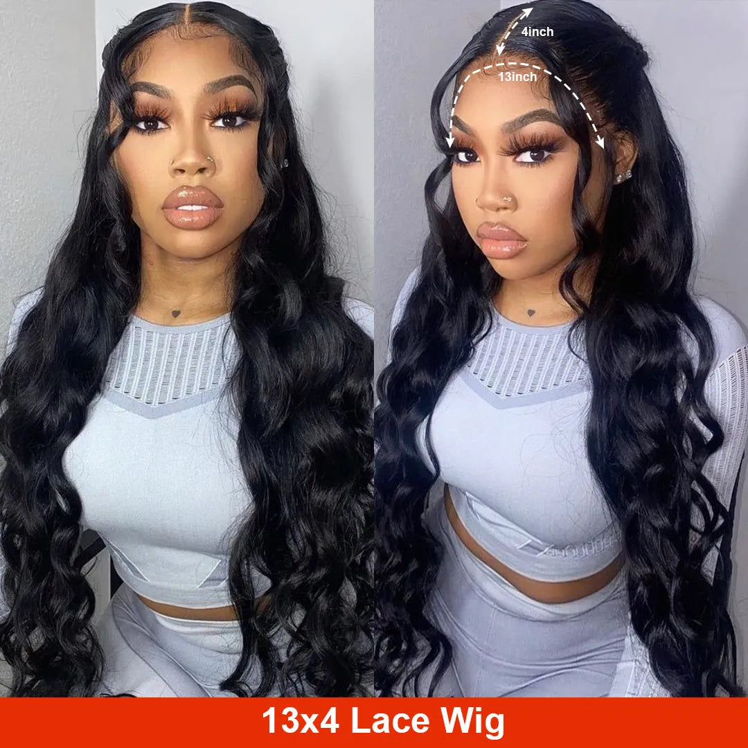 Former lace wig for women, long black curly hair, high temperature silk, 14 to 32 inch length options