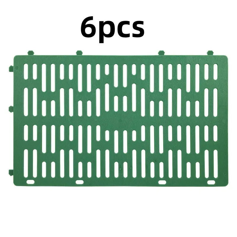 Plastic simulated bark protective cover for trees in a garden setting, available in gray, green, and black
