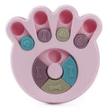 Dog interactive feeding toy in round shape with kibble, blue colour, PP material