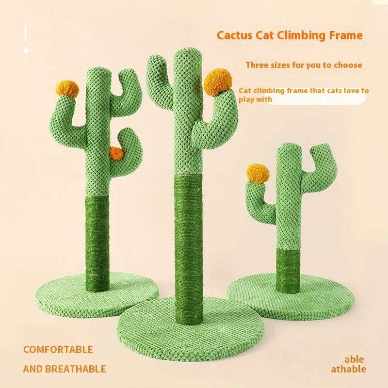 Masson cactus cat scratch board climbing frame with cotton thread scratching surface