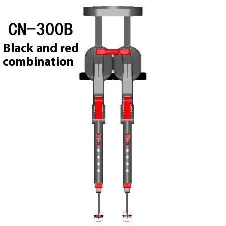 Wearable seat in PA nylon material, CN300 model, all black colour, on outdoor ground