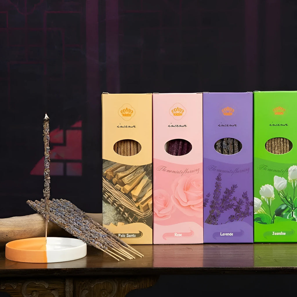 Handmade aromatherapy incense sticks set with 10 pieces in various natural scents