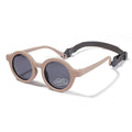 Children's round frame sunglasses with polarised TAC lenses and soft TPEE frame for ages 0-3 years