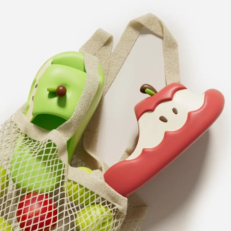 EVA parent-child sandals with cartoon paradise style and fruit design elements