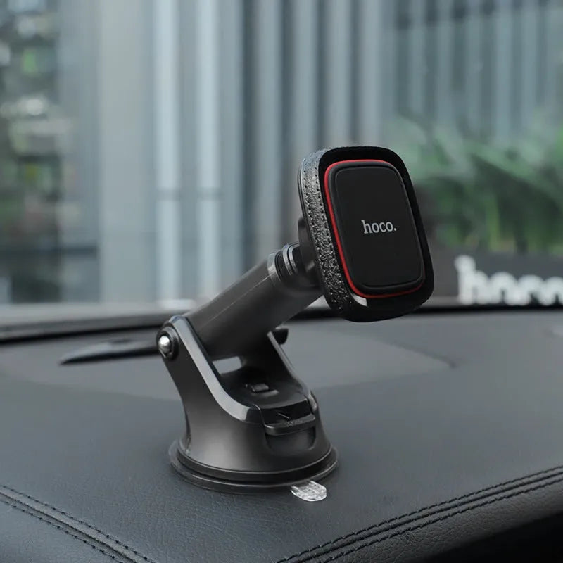 Dashboard stretch rod on-board bracket in black and red, 170x65x95mm, with silicone pads and magnet