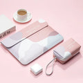 Simple Niche Design imitation leather notebook liner bag in Morandi colour, protective sleeve with optional storage bag