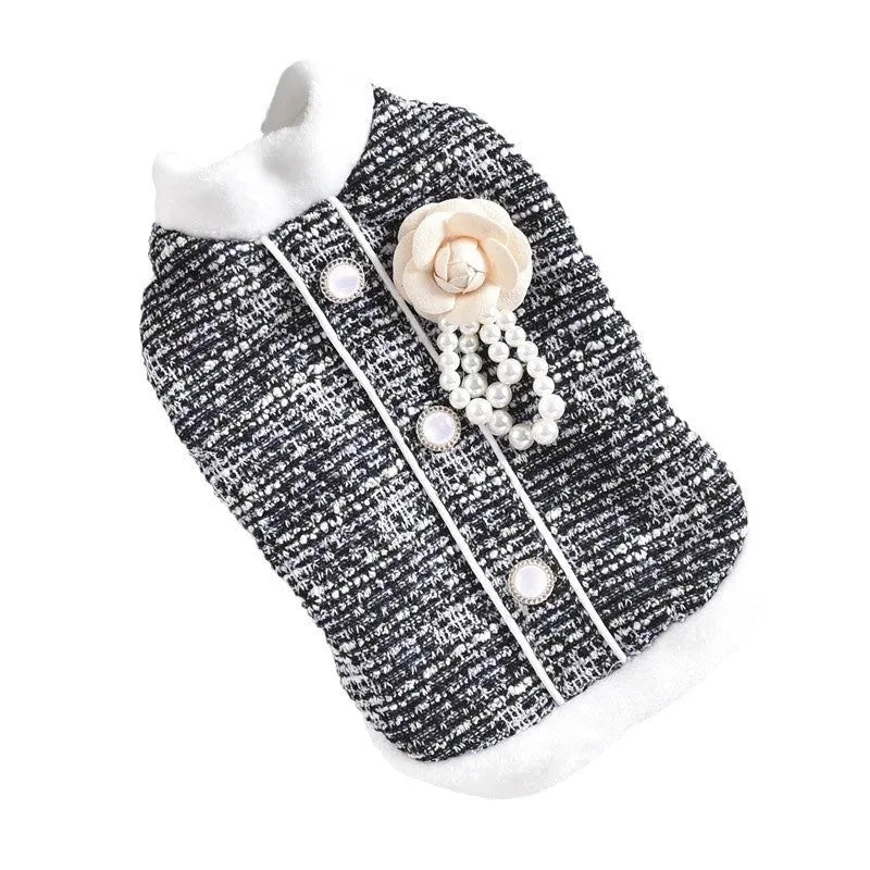 Black or purple PU jacket for small to medium sized cats and sausage dogs