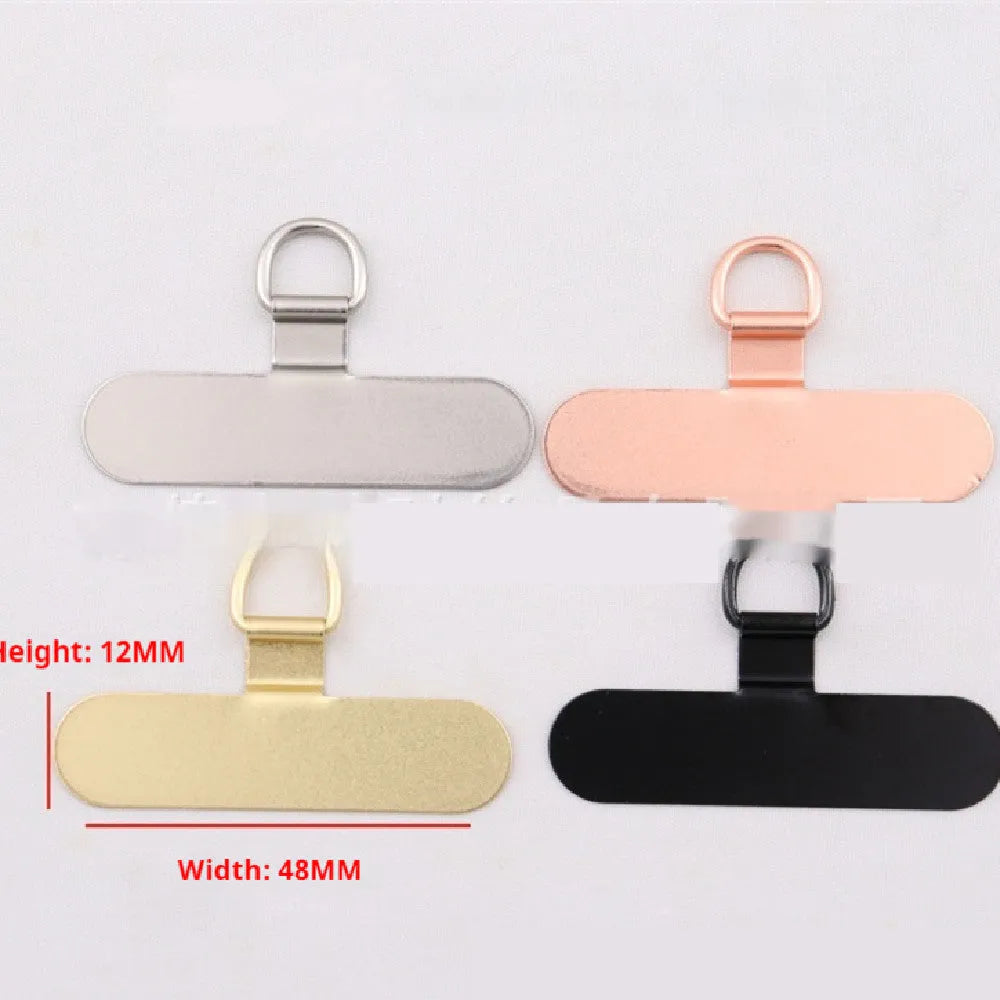 304 stainless steel phone clip charging port fixing gasket in silver on a phone