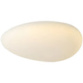 Modern minimalist LED ceiling light for master bedroom, 43cm diameter, White Endless light source on white ceiling