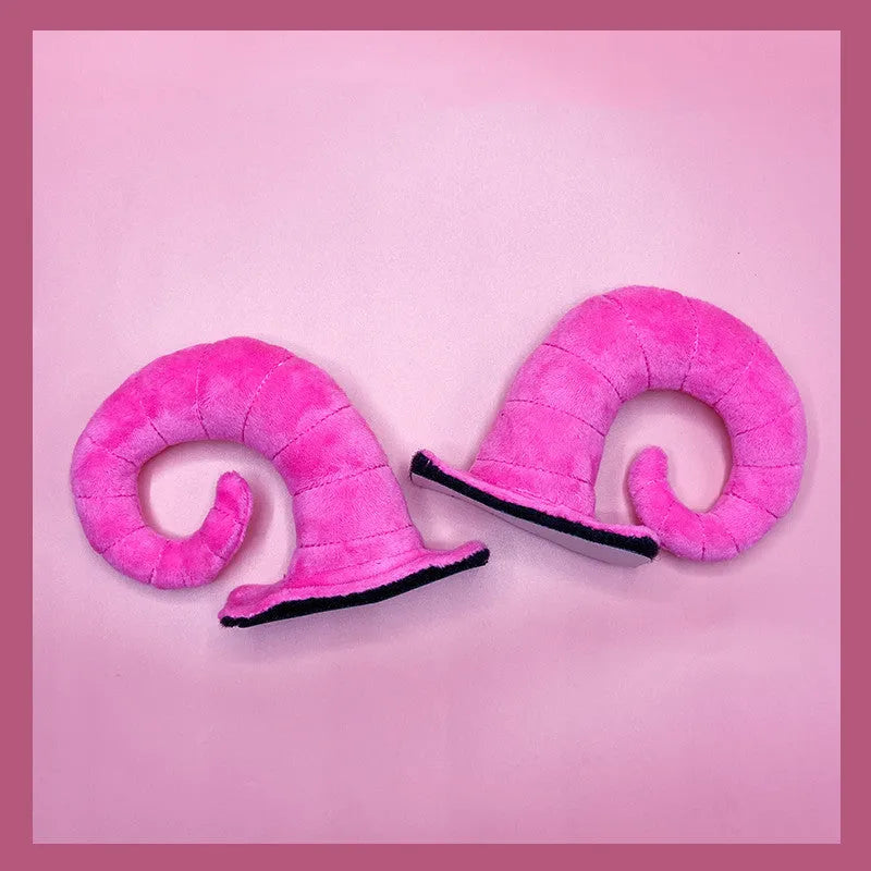 Composite fibre demon horn ornaments for motorcycle helmets in four colour options
