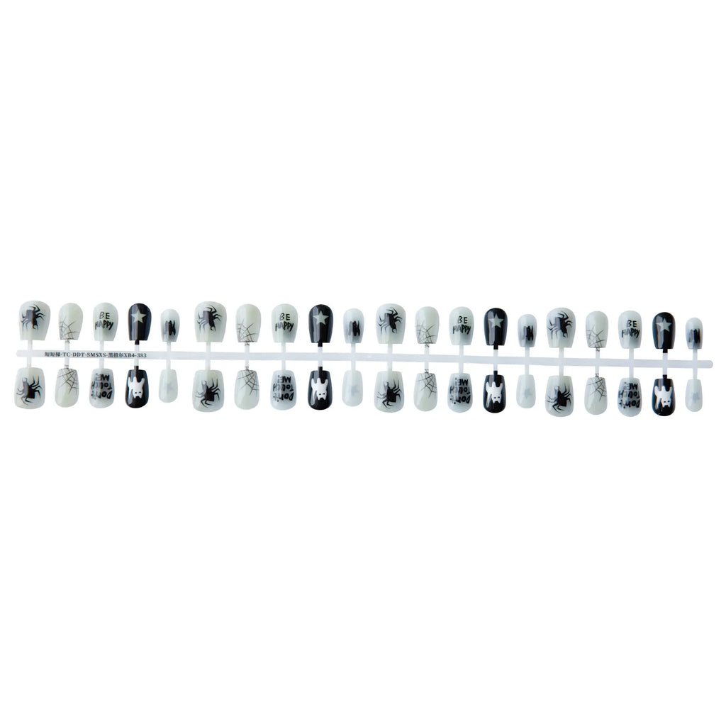 Wansheng YT2 short ladder nail sticker set in glossy seal layer, 40 pieces, Hegel XB4-383 colour, on white background