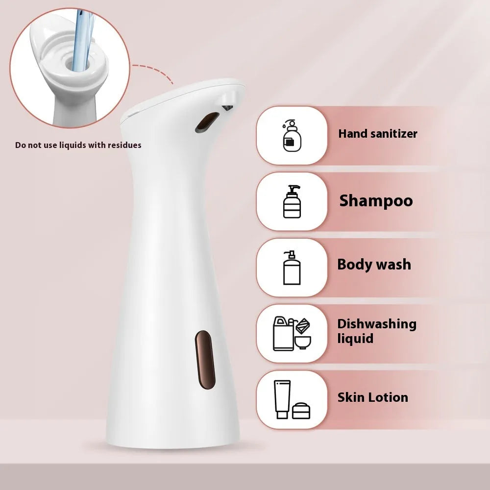 White desktop infrared sensor automatic soap dispenser for kitchen or bathroom handwashing