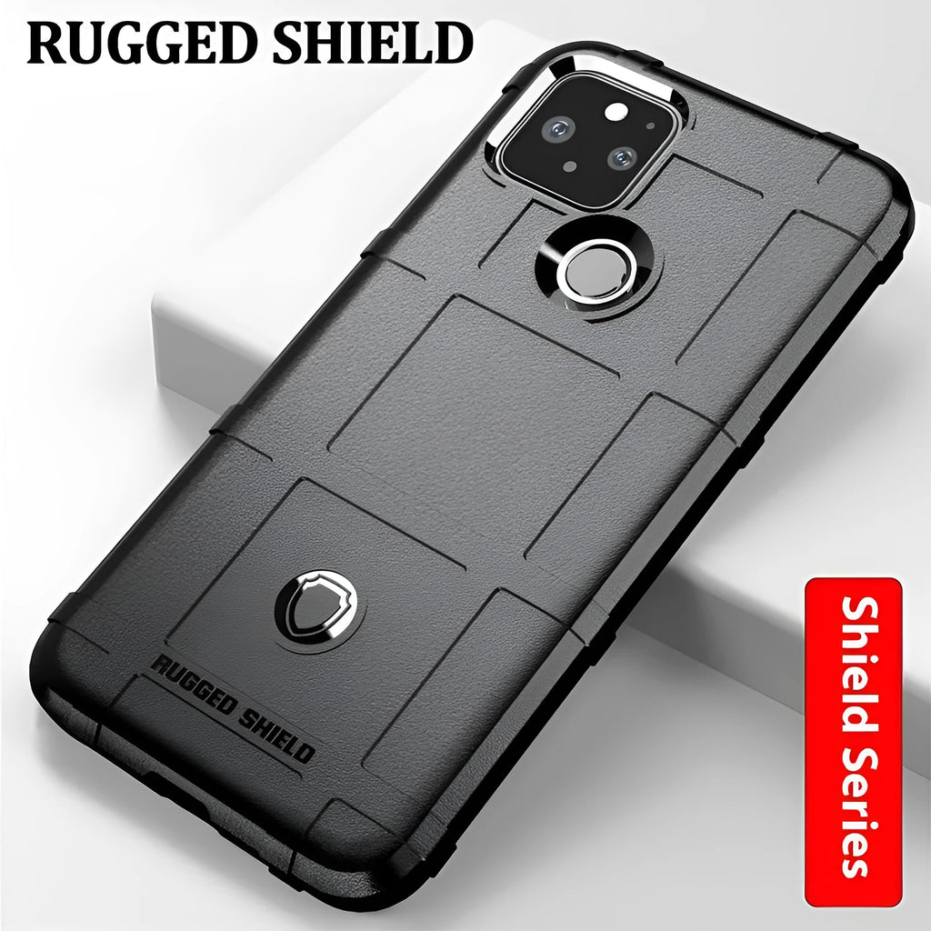 Frosted TPU back cover phone case for Google Pixel5 in black colour with simple design
