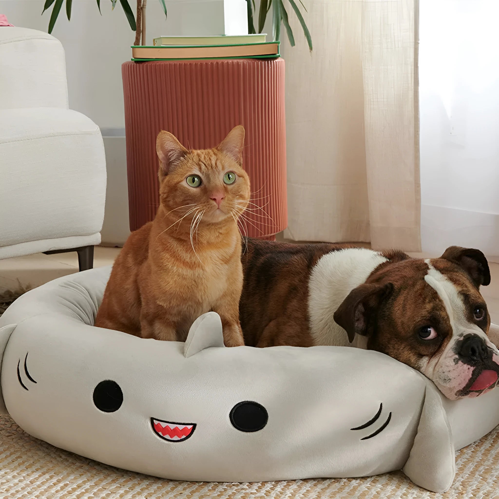 Light gray super soft plush four seasons pet pad for dogs – cloth sleeping mat in 50x50cm size