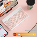 Bluetooth wireless keyboard for tablets and PCs with rechargeable battery in multiple colour options