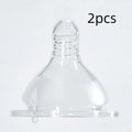 Newborn baby wide mouth feeding bottle liquid silicone nipple cross hole transparent edible silicone