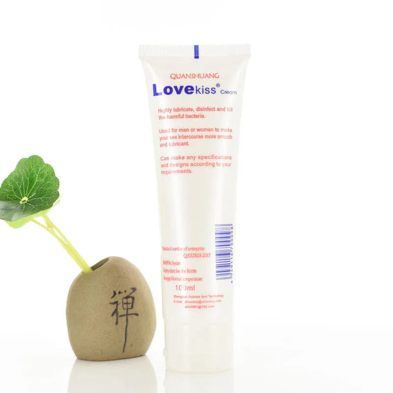 100ml white cherry flavoured water-soluble lubricant bottle for intimate adult use