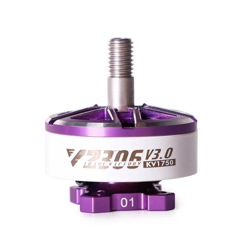 5-inch FPV brushless motor for crossing machine UAV, plastic, V2306 KV1750/KV1950/KV2550, orange and pink options