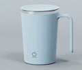 White electric mixing cup with automatic stirring function and USB charging port
