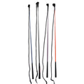 A 120cm long nylon and fibreglass training whip for horses with a hand loop