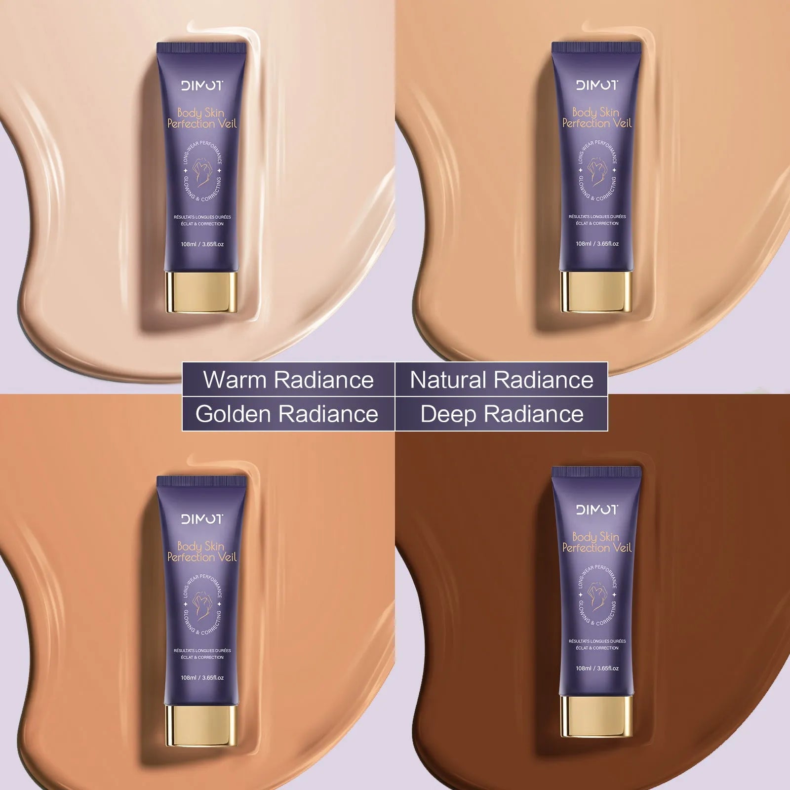 108ml waterproof body concealer cream compact with integrated brush for tattoo and birthmark coverage.
