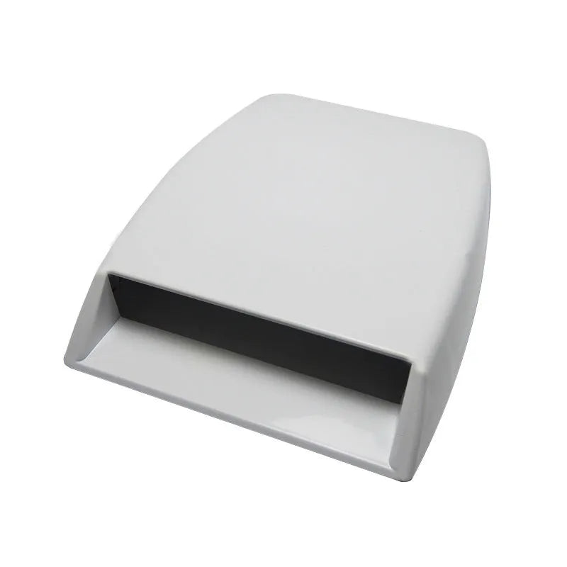 Black, silver, and white ABS plastic car decoration simulation air vent with dimensions shown.