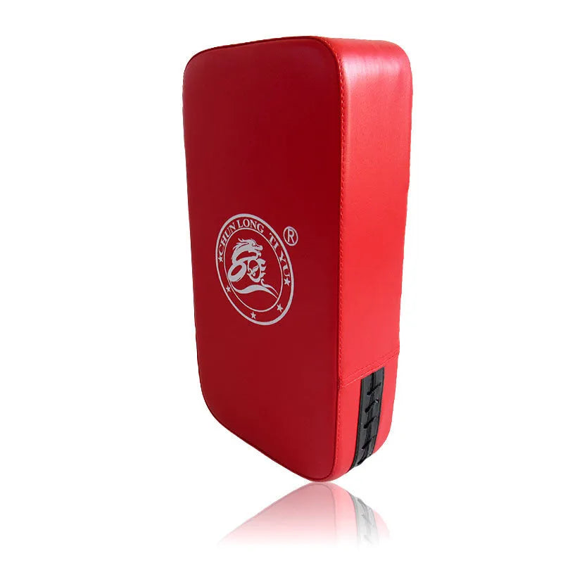 Square red and black taekwondo foot target training pad measuring 40x20x10cm