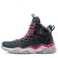 Waterproof non-slip high top hiking shoes for men and women in Carbon Black colour for mountain climbing