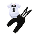 Men's white striped cotton short sleeve blouse and trousers set with removable hood