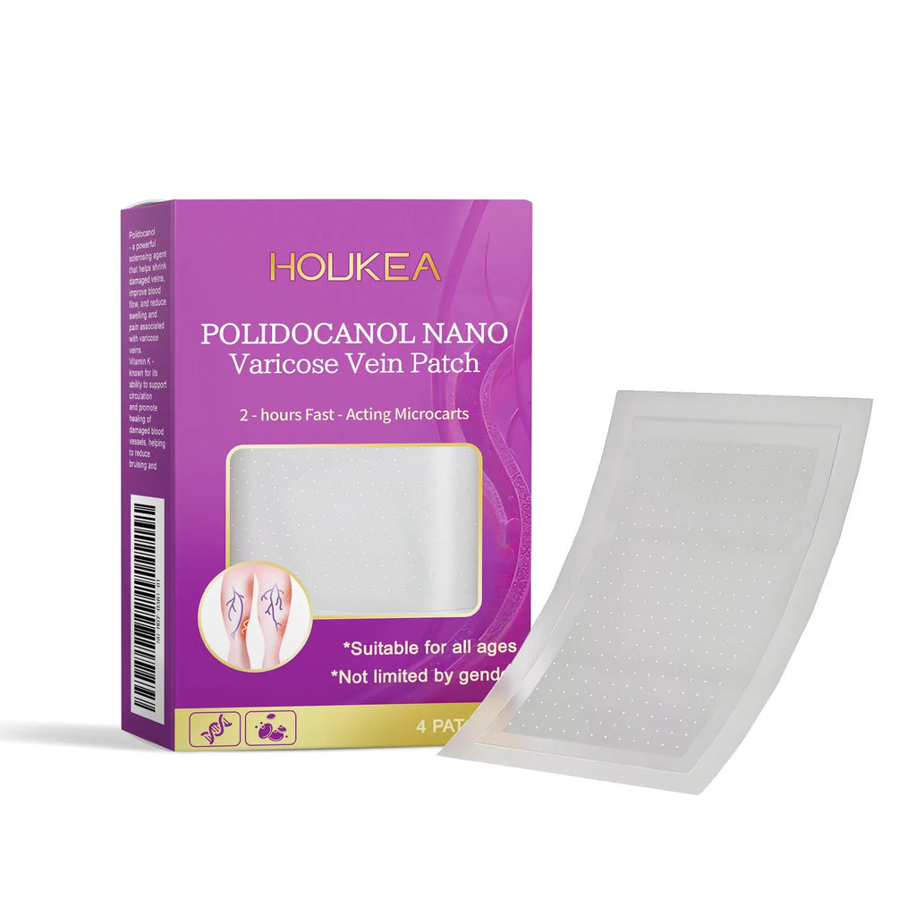 Pack of four micro needle patches with moxa leaf and ginger root active ingredients