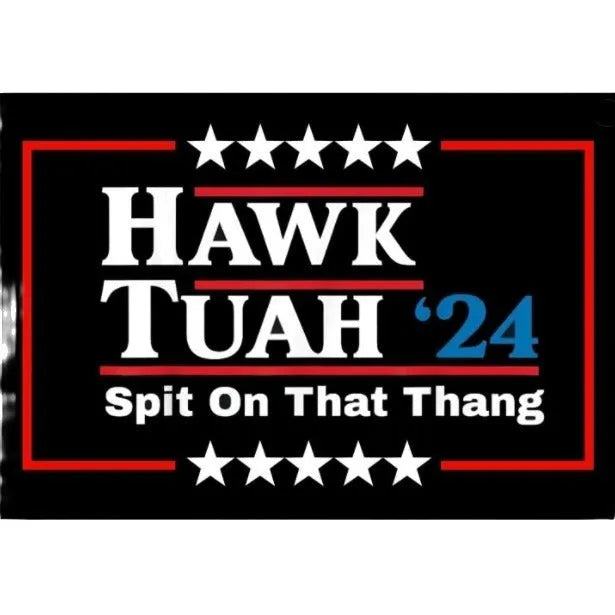 Spoof car funny election stickers in black and white coated paper 20x13cm