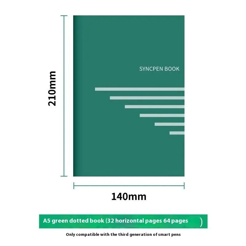 Loose leaf spiral notebook replacement paper core with pen and pencil refills on a table.