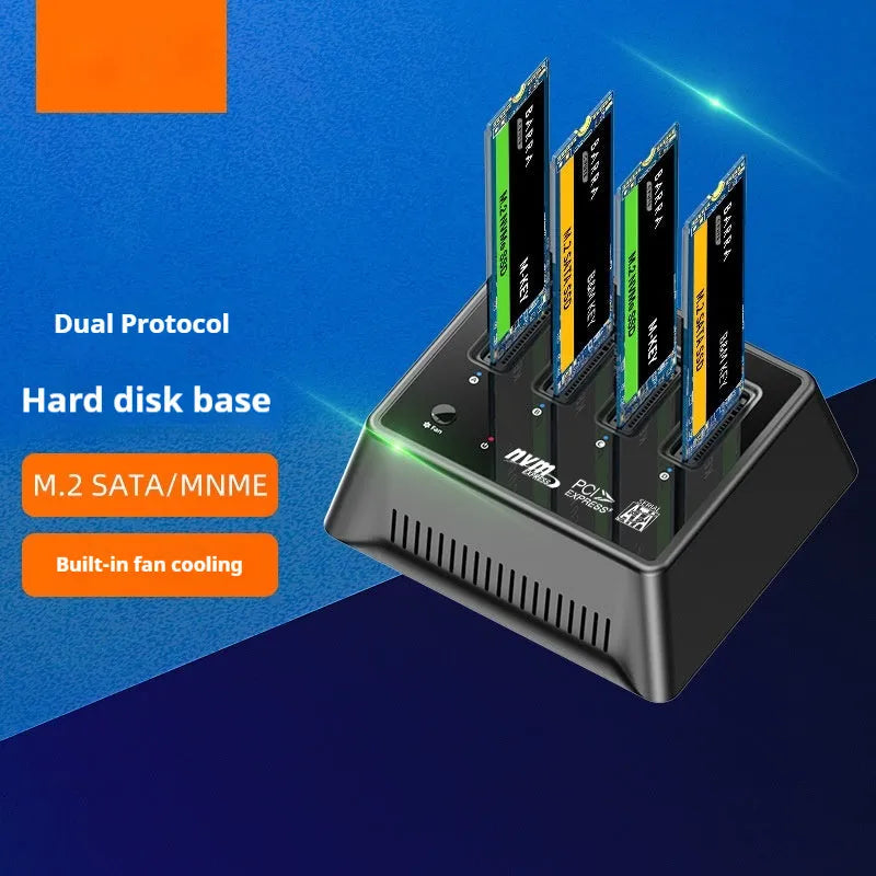Aluminium alloy M2 Dual Protocol SSD enclosure in K30174P2 colour, showing 90mm length