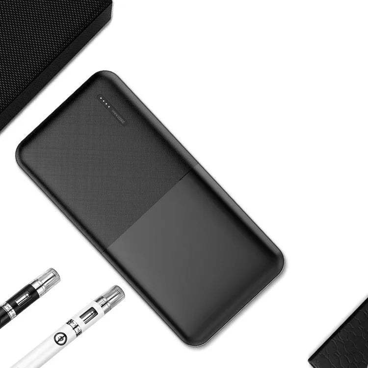 20000 mAh power bank with multi-U port outputs in black or white colour options