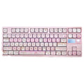 MOA pink cartoon design key caps with five-sided sublimation printing for mechanical keyboards